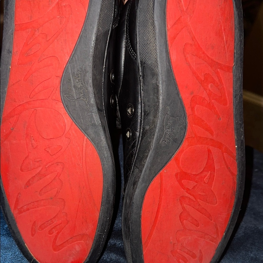 Christian Louboutin Black Shoes with Signature Red Soles